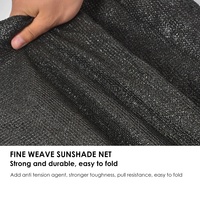 Filet pare-soleil tissé en HDPE noir HENGSHUN HS modèle 73gsm, 70% d'ombrage, 4,2m*50m, pour serre extérieure et cour
