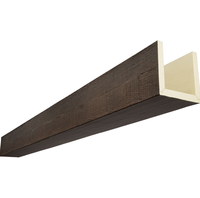 Vigas de Poliuretano Imitación Madera, Espuma de PU Hueca en Forma de U para Decoración de Techos de Casas de Campo, Soportes para Vigas de Poliuretano