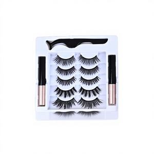 Juego de Pestañas Magnéticas 3D Hechas a Mano con Delineador Magnético, Pestañas Magnéticas Largas Naturales de PBT Hechas a Mano, Marca Privada - Product Image 6