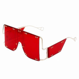 Gafas de Sol Cuadradas Extra Grandes Steampunk con Marco Metálico Único y Logotipo Personalizado 2025, Protección UV400 para Mujer - Product Image 6