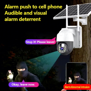 4MP <b>Wireless</b> Solar PTZ CCTV Outdoor <b>Camera</b> with 4G Dual Lens Monitoring Security Surveillance System - Product Image 2