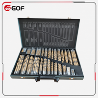 Lot de 230 forets HSS revêtus de titane GOF, métriques 1-10 mm, pour perçage de métaux, avec tige en acier de 5 mm, garantie 3 ans