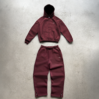 Survêtements personnalisés pour hommes, couleur unie, polaire, sweat à capuche zippé, pantalon de jogging, style streetwear minimaliste, fournisseur de vêtements