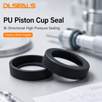 Joint d'étanchéité de tasse de piston en PU, joint d'étanchéité de tige de piston pour vérin hydraulique, étanchéité bidirectionnelle haute pression, en stock, directement de l'usine certifiée ISO 9001