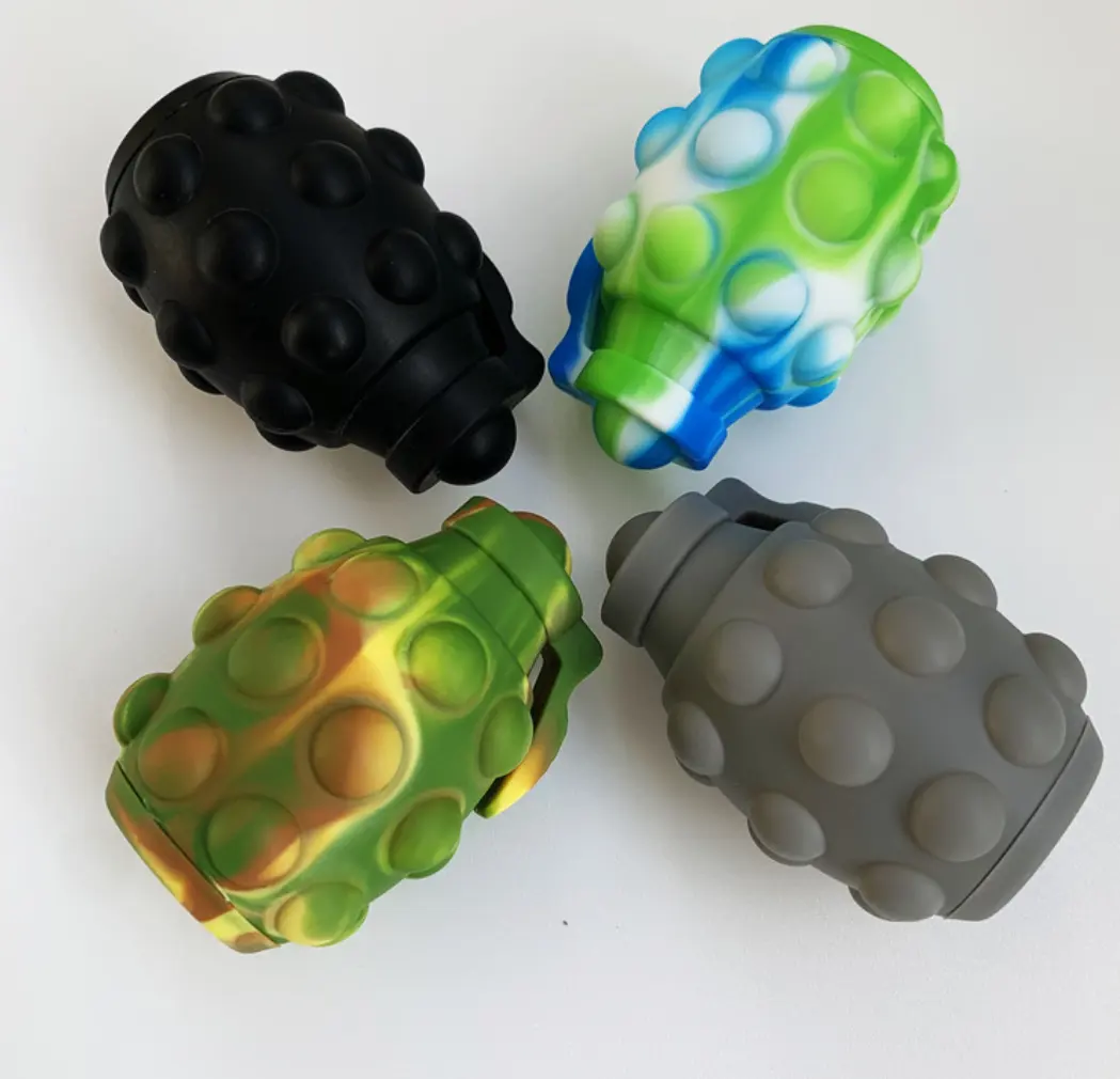 Nuovo braccialetto in Silicone a bolle Push Pop di decompressione, giocattoli sensoriali di Fidget di compressione di fossette antistress per regalo per bambini