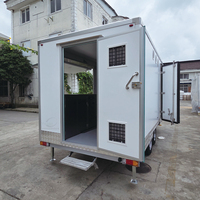 Outdoor-Cocktailbar Donut-Anhänger Italienischer Eiswagen Kaffee-Kiosk Mobile Küche BBQ-Foodtruck Dual-Zone Essensanhänger