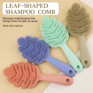 Peigne à cheveux creux et moelleux à usage commercial, design pliable en forme de pagaie, avec coussin d'air massant les méridiens pour cheveux longs de femmes - Product Image 3