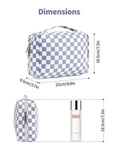 Portable Toiletry <b>Cosmetic</b> Travel <b>Bag</b>, <b>Large</b> Water Resistant Hanging Makeup Organizer Storage Pouch Case - Product Image 2