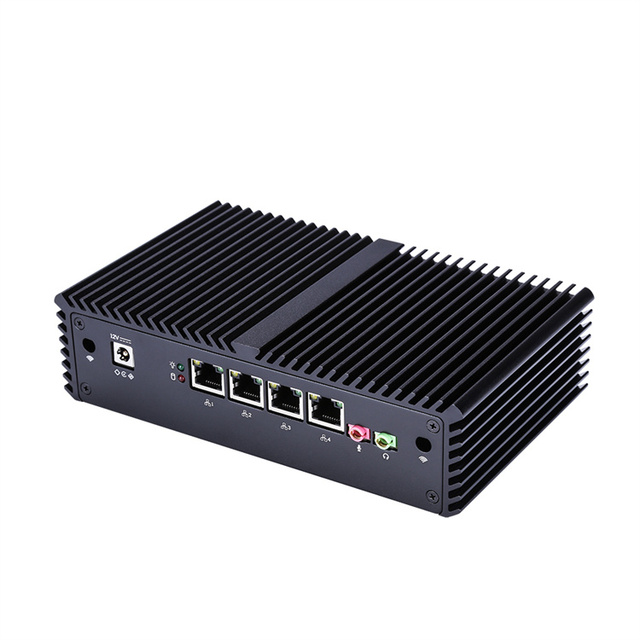 Kansung Thin Client 4*Gigabit Ethernet RJ-45 Lan Ports Mini PC Routers I3 Security AES-NI Fanless Pfsense Firewall