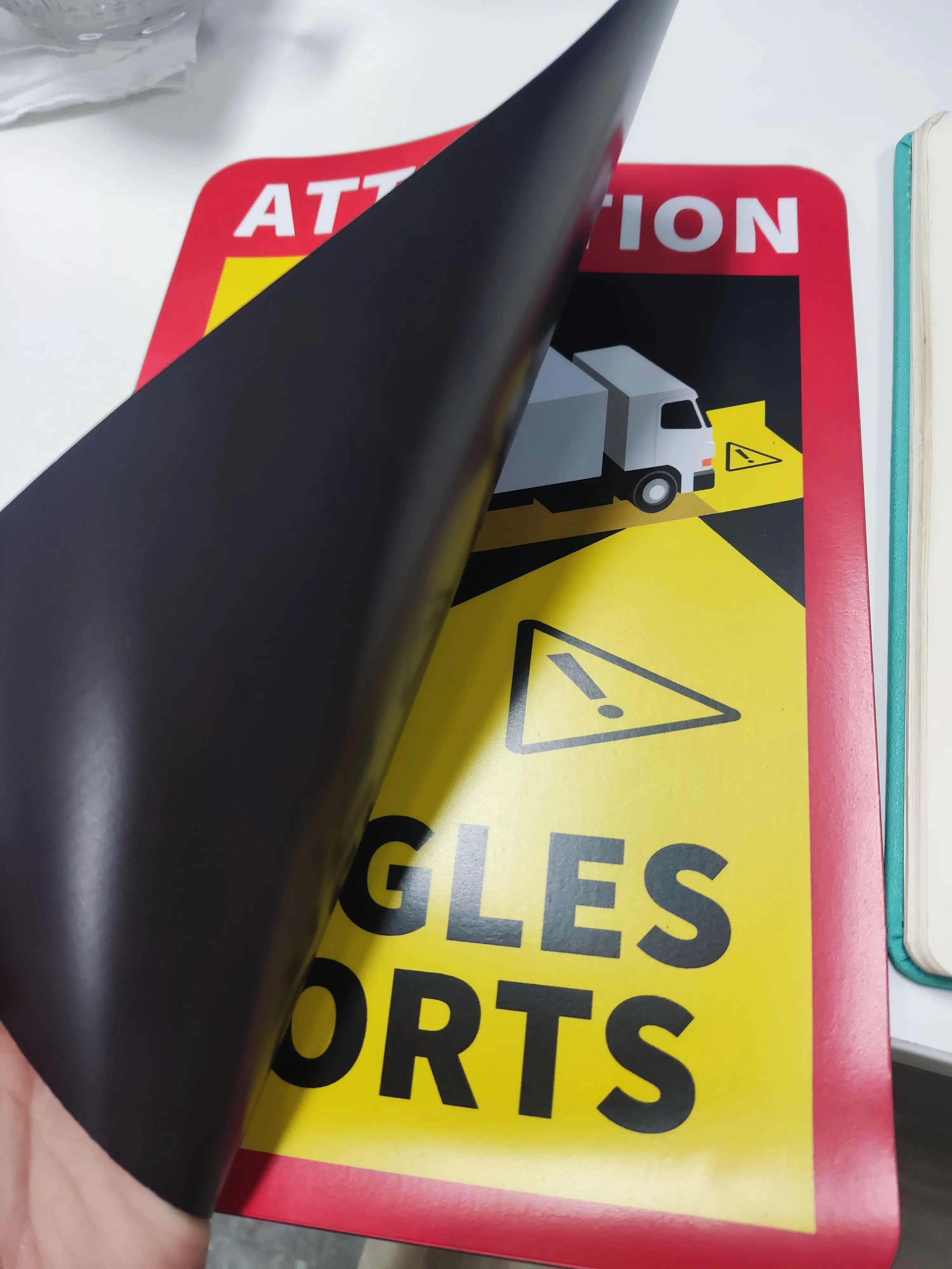 Signes de voiture magnétiques à impression personnalisée Signes de voiture Aimant de pare-chocs de porte de voiture Signe de Van Truck Aimant de voiture publicitaire