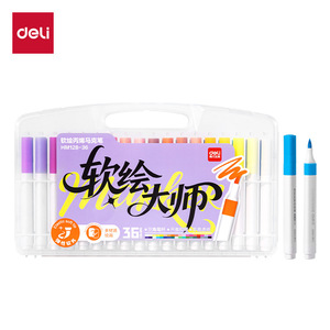 Deli Art Marker HM128 Soft Tip Acrylic Paint Pen 36 Colors For Children Students Drawing - Product Image 3