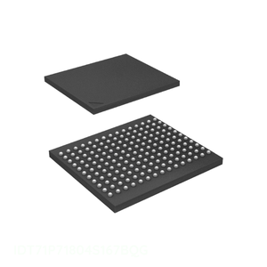 ชิ้นส่วนอิเล็กทรอนิกส์ช่อง IDT71P71804S167BQG 165 TBGA Memory ผู้ผลิต - Product Image 1