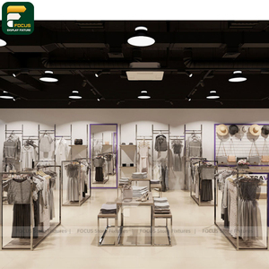 ชั้นวางเสื้อผ้าเคลือบสารกันสนิม สำหรับร้านค้าปลีก - Product Image 4