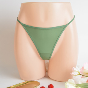Sous-vêtements <span class=keywords><strong>Victoria</strong></span> sécrétés personnalisés en tissu scintillant culotte taille basse sans couture G String T Back culotte pour femme - Product Image 3