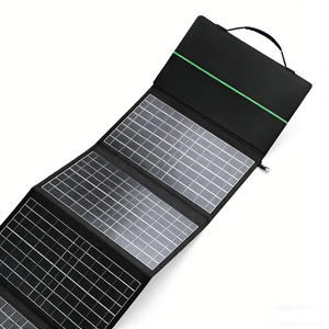 Panneau solaire pliable haute performance pour l'extérieur, 60W, IP65, étanche, Alecter Solar Black, efficacité 23%, charge fiable - Product Image 1