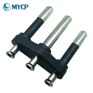 Brazil Power Cord Plug Accessories 4.0 3 Pin Terminals Free Sample Delivery