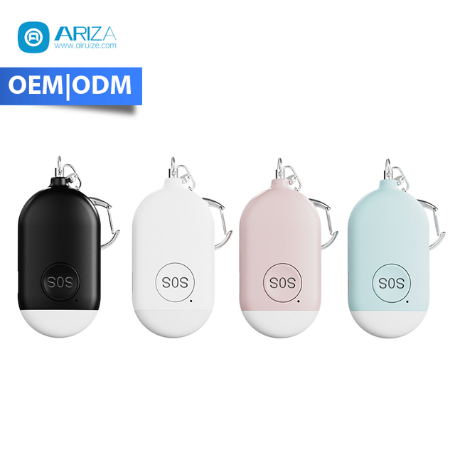 130db Emergency Self Defense Keychain Alarm Safety Defence Key Chain Led Security Personal Alarm Keychain Women's Safety Alarm