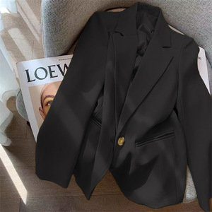 Hochwertige neue Damenmode Jacke Top Revers Kragen Knopf <span class=keywords><strong>Blazer</strong></span> Top <span class=keywords><strong>Plus</strong></span> <span class=keywords><strong>Size</strong></span> Weibliche Elegante Anzug Mantel - Product Image 4