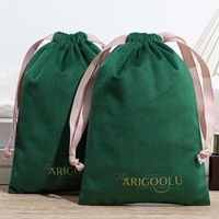 Pochette à bijoux en velours avec logo personnalisé mini sacs d'emballage cadeau avec cordon de serrage pour téléphone portable appareil photo appareil ménager flexographie imprimée