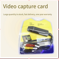 Easycap USB Video Capture USB Kartu Pengambilan Video Saluran Tunggal Mendukung Pembuat DVD Win7