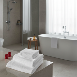 Asciugamano per Hotel Serie Rea 20/2 in Filato Anellato Realizzato in Morbido Cotone - Product Image 3