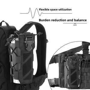 하이킹 캠핑 사냥 두더지 슬리브 용 전술 물병 캐리어 가방, 체육관 운동 하이킹을 위한 스포츠 전투 병 - Product Image 6