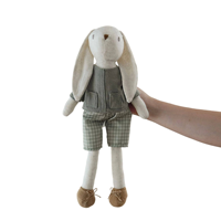 Doudou Lapin en Peluche Doux Brodé en Coton PP avec Jolie Jupe Accessoire pour Bébés et Enfants, Cadeau d'Anniversaire Toy Story