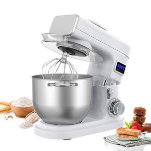 Nouvelle version améliorée du batteur sur socle électrique 1500W, bol mélangeur en acier inoxydable, <span class=keywords><strong>crochet</strong></span> pétrisseur, 6 vitesses, capacité de 7L pour un usage domestique - Product Image 1