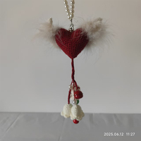 Porte-clés créatif en crochet pour bouquet de tulipes Objet décoratif animal mignon pour sacs d'école Anniversaire de mariage Style Art déco durable
