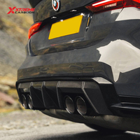 Diffuseur arrière en fibre de carbone véritable XTREME, style MP, pour BMW M3 M4 G80 G81 G82 G83, diffuseur arrière à quatre sorties