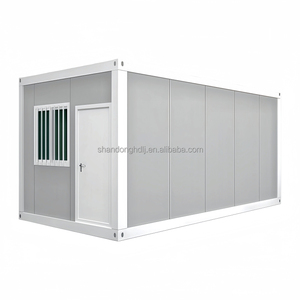 Maison <span class=keywords><strong>Mobile</strong></span> Transportable Préfabriquée de 20 Pieds à Installation Rapide, Conteneur Détachable avec Panneaux Sandwich en Acier - Product Image 1