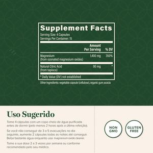 Cápsulas de Magnesio de Alta Calidad para Limpieza Intestinal y Desintoxicación para Mujeres y Hombres, 60 Cápsulas, Suplemento de Magnesio - Product Image 3