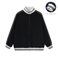 Fabricants de vêtements personnalisés 360g automne sweat à capuche à blocage de couleur avec un sens de la conception de la fermeture éclair et un sweat à capuche à manches longues