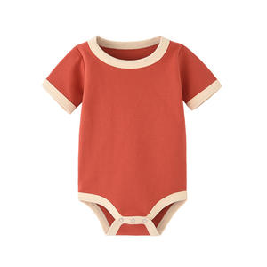 BOTTCOOLA <strong>Baby</strong> Romper Wholesale Custom 100% Cotton Fiber Pajamas Onesie Siamese Infant Short Sleeve Newborn Tights <strong>Bodysuit</strong> - Product Image 3