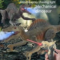 2024 gros enfants RC animaux jouets ensemble infrarouge télécommande Spinosaurus avec pulvérisation sonore électrique Simulation en plastique