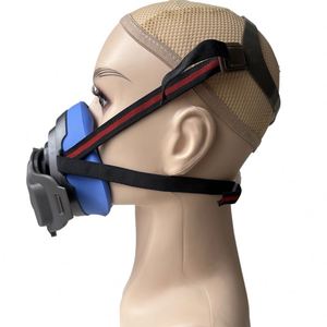 Maschera Respiratoria Riutilizzabile Siweian 3200 in Silicone, Leggera, Monostrato, Antipolvere per Industria Chimica e Lavoro - Product Image 3