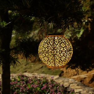 Solar Garden Lantern Hanging <b>Led</b> <b>Light</b> Portable Outdoor Decorative Lighting For Yard Patio Tree - Product Image 1