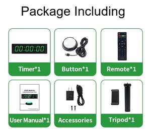 Cronómetro Electrónico GANXIN con Carga, Reloj Digital con Temporizador de Cuenta Regresiva para Gimnasio, Estudio, Cocina, con Soporte de Trípode de Mesa y Botón de Presión - Product Image 5