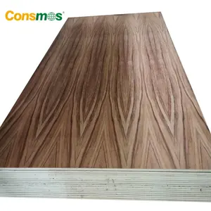Consmos يتوهم pywood الحور الأساسية الخشب الرقائقي مواجهة مع قشرة طبيعية