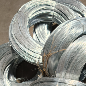 YUKING YK-02 3.0-3.8mm Hot Dipped Galvanized Steel Binding Loop Tie <b>Wire</b> Coil Cutting for Construction Grape <b>Trellis</b> Greenhouse - Product Image 4