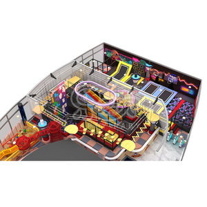 Fournisseur en gros d'équipements de terrain de jeux intérieur durables et personnalisés pour adultes et enfants, parc de trampolines - Product Image 4