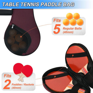 Étui de raquette de tennis de table personnalisé en gros, échantillon gratuit, étanche et antichoc, en EVA - Product Image 4