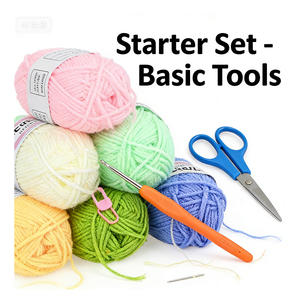 Kit de Iniciación al Crochet de Alta Calidad al por Mayor, Herramientas de Tejer, Accesorios, Suministros para Manualidades para Principiantes, Almacenamiento, Transporte, Bordado - Product Image 5