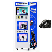 Machine de nettoyage automatique et désodorisante pour casques de moto grand format, pour usage commercial sans surveillance