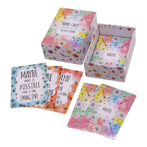 Tarjetas de Afirmación Impresas al por Mayor de Fábrica, Baraja de <span class=keywords><strong>Tarot</strong></span> Personalizada con LOGO, Bordes Dorados, Papel de Juego, con Guía - Product Image 1