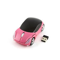 Souris de jeu sans fil optique USB ergonomique en forme de voiture 2,4 GHz avec récepteur, design mini pour ordinateur de bureau/portable, rétroéclairage RGB programmable, en stock