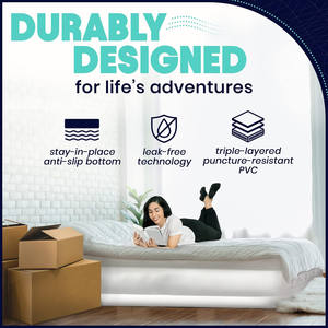 Cama de aire de tamaño completo más cómoda, cerca de mí colchón hinchable, colchón autoinflable con bomba integrada para acampar al aire libre - Product Image 6