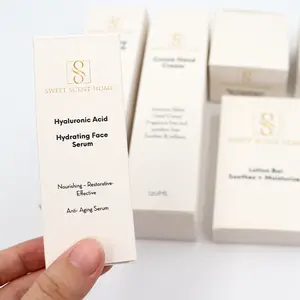 Confezione di prodotti di bellezza personalizzati personalizzati confezione di carta per olio essenziale di lozione per scatola di imballaggio per la cura della pelle del siero