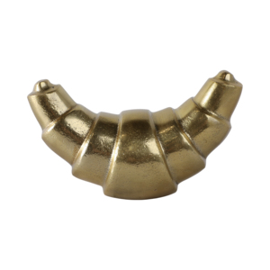 Scultura in metallo a forma di croissant per decorare la casa, il soggiorno, il bagno, l'ufficio, la scrivania, il mensola o il camino. - Product Image 6