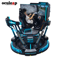 Simulador de Carreras VR Oculeap de Nuevo Diseño, 3 Pantallas, Carreras de F1, Máquina de Juegos de Carreras de Coches VR Dinámica con Movimiento 9D